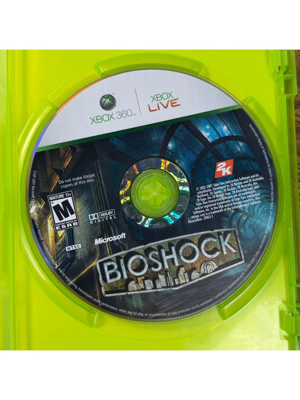 BioShock Xbox 360 CIB Complete with Manual 2K Games Tested Rapture